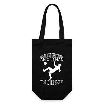 Fußballmannschaft Fußballspieler Fußballdesign - Geschenkbeutel für Flaschen - Schwarz - Vorne