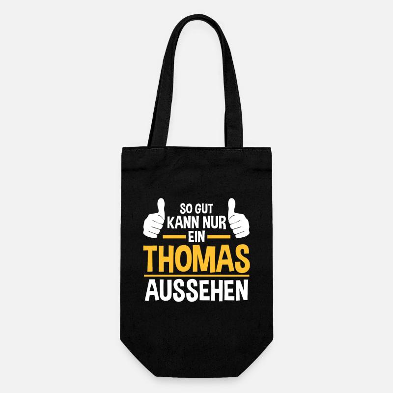 Thomas - Geschenkbeutel für Flaschen - Schwarz