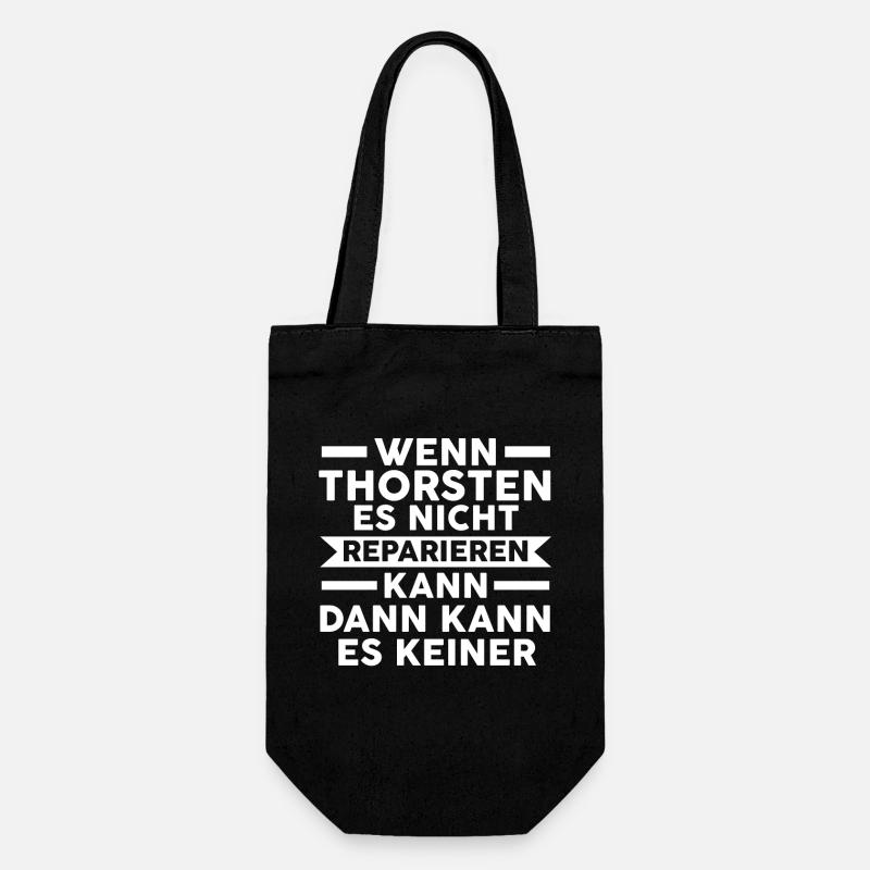 Thorsten - Geschenkbeutel für Flaschen - Schwarz