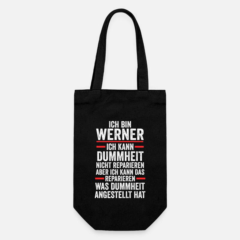 Werner - Geschenkbeutel für Flaschen - Schwarz
