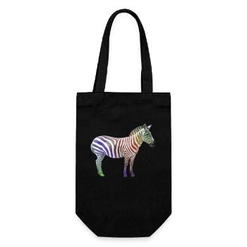 Arc-en-ciel zébré - Faune zébrée en Afrique - Sac à bouteille - noir - Devant