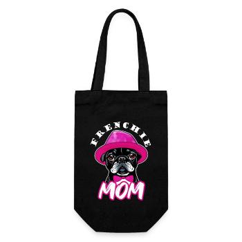 Cheeky Bulldog, mon fidèle compagnon - Maman - Sac à bouteille - noir - Devant