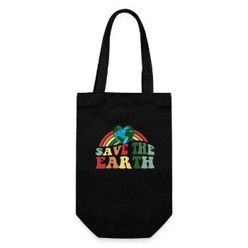 Sauvez la Terre - Jour de la Terre Vintage Classique - Sac à bouteille - noir - Devant