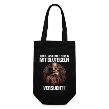 Arzt Ärztin Krankenschwester Pflegerin Medizin - Geschenkbeutel für Flaschen - Schwarz - Vorne