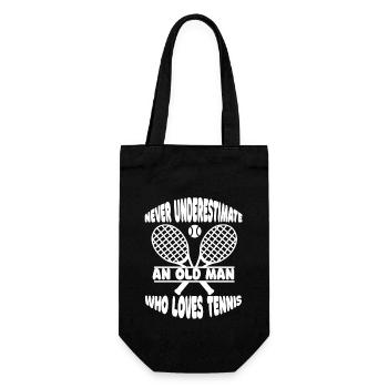 Tennis club Tennis players Tennis tennis lovers - Gift Bag for Bottles - black - Front