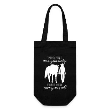 Move your soul - Gift Bag for Bottles - black - Front