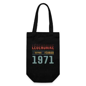 Légendaire Depuis Février 1971 Anniversaire - Sac à bouteille - noir - Devant