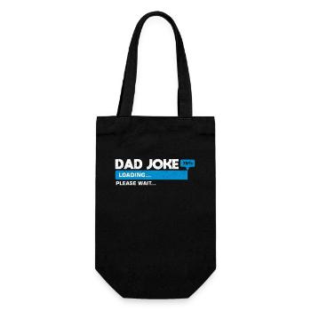 Papa Joke Store Please Wait Daddy Father's Day Jokes - Gift Bag for Bottles - black - Front