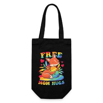 Süße LGBT Mama Free Mom Umarmungen - Geschenkbeutel für Flaschen - Schwarz - Vorne