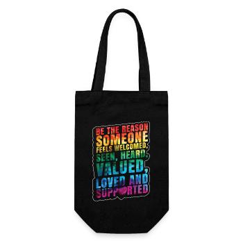 LGBT Quote - Gift Bag for Bottles - black - Front