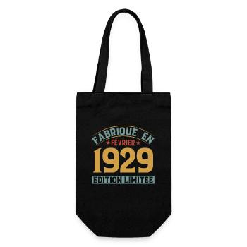 Fabriqué En Février 1929 Édition Limitée - Sac à bouteille - noir - Devant