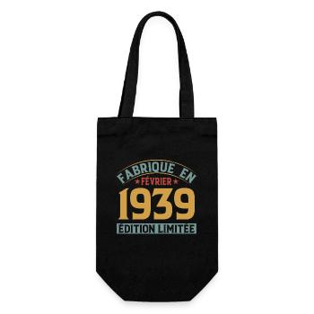 Fabriqué En Février 1939 Édition Limitée - Sac à bouteille - noir - Devant
