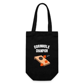 Cornhole Champion Funny Blind Hole Bean Bag Game - Sac à bouteille - noir - Devant