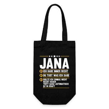 Jana - Geschenkbeutel für Flaschen - Schwarz - Vorne