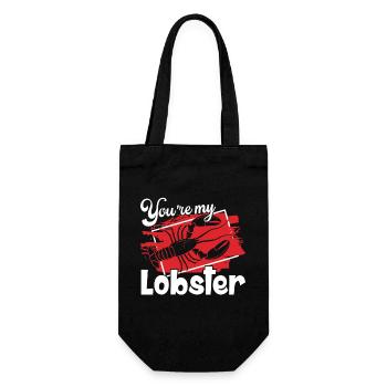 Lobster You're My Lobster - Gift Bag for Bottles - black - Front