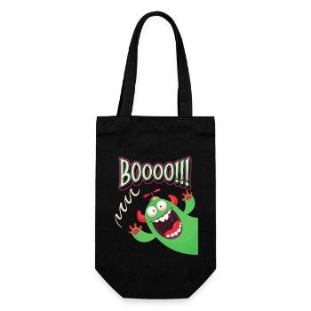 Drôle de monstre, boo-scare, blague de monstre - Sac à bouteille - noir - Devant