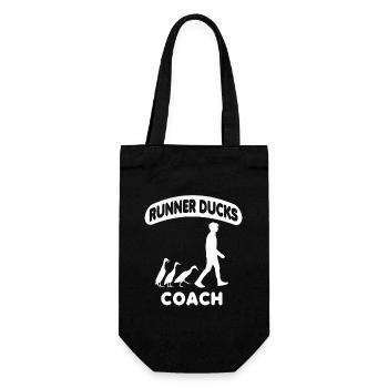 Running Duck Indian Running Duck Duck Duck - Gift Bag for Bottles - black - Front