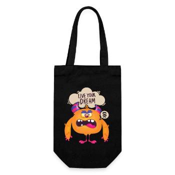 Monstre drôle, épic motivant à vivre votre rêve - Sac à bouteille - noir - Devant