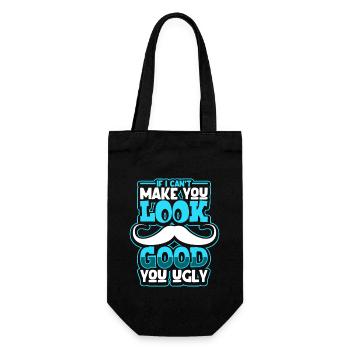 Beard Barber Hairdresser Hairstylist Hair Salon - Gift Bag for Bottles - black - Front