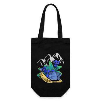 Mountains Tiroler Schnecke Nature lovers hiking - Gift Bag for Bottles - black - Front