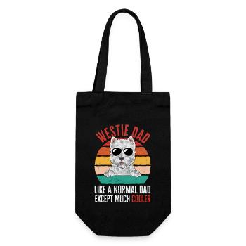 West Highland White Terrier Westie - Sac à bouteille - noir - Devant
