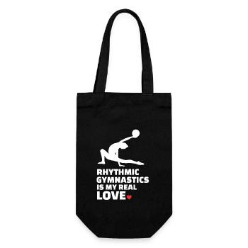 Ich Liebe Rhythmische Sportgymnastik - Geschenkbeutel für Flaschen - Schwarz - Vorne