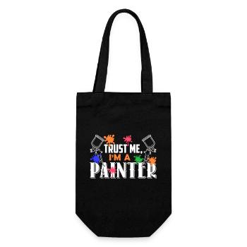 Painter Trust Me I'm A Painter - Gift Bag for Bottles - black - Front