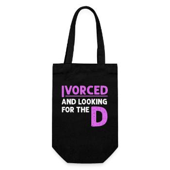 Ivorcé et à la recherche du t-shirt divorcé D - Sac à bouteille - noir - Devant