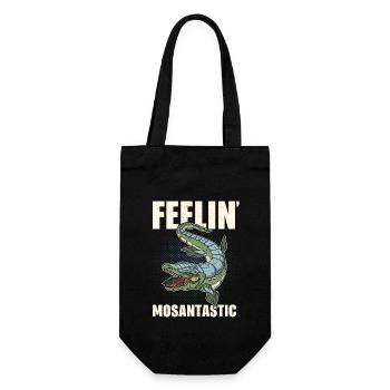 Dinosaurier Urzeit Mosasaurus Spruch Geschenk - Geschenkbeutel für Flaschen - Schwarz - Vorne