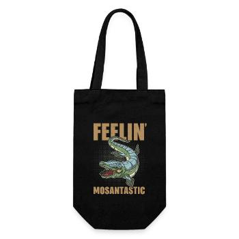 Dinosaurier Urzeit Mosasaurus Spruch Geschenk - Geschenkbeutel für Flaschen - Schwarz - Vorne