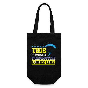 Voici à quoi ressemble un parachutiste - Sac à bouteille - noir - Devant