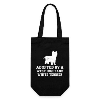 West Highland White Terrier Westie - Sac à bouteille - noir - Devant