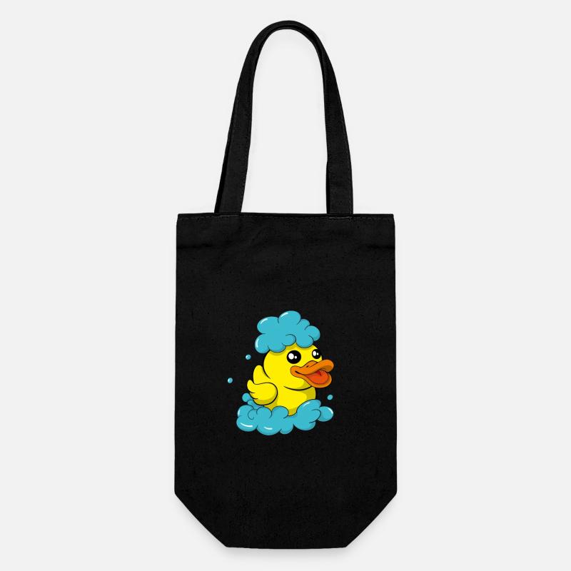 Rubber Duck Cute Bathing Duck Bathing Fun Soap Maker - Gift Bag for Bottles - black