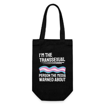 Transsexual Gay Pride LGBTQ Gift Transgender - Gift Bag for Bottles - black - Front