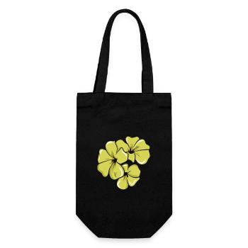 Gelbe Blumen Florist - Geschenkbeutel für Flaschen - Schwarz - Vorne