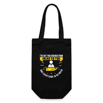 Versicherungsagent I've Got You Protected Funny - Geschenkbeutel für Flaschen - Schwarz - Vorne