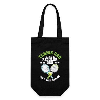 Tennis dad like a normal daddy, only much cooler - Gift Bag for Bottles - black - Front