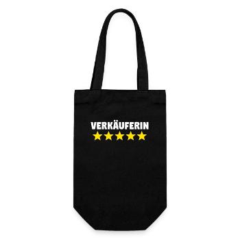 Verkäuferin Muttertag Einzelhandel Verkäufer - Geschenkbeutel für Flaschen - Schwarz - Vorne