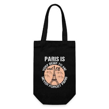 PARIS IS VERY DEAR TO ME AND I LL NEVER FORGET - Gift Bag for Bottles - black - Front