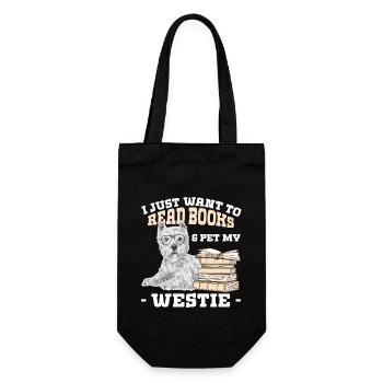 West Highland White Terrier Westie - Sac à bouteille - noir - Devant