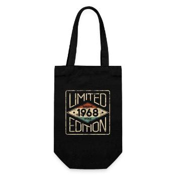 Limited Edition Awesome Vintage 1968 Birthday - Gift Bag for Bottles - black - Front