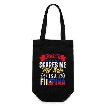 Rien ne me fait peur Drôle Femme philippine Une philippine - Sac à bouteille - noir - Devant