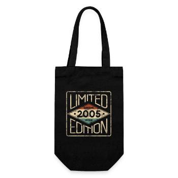 Limitierte Edition Awesome Vintage 2005 Geburtstag - Geschenkbeutel für Flaschen - Schwarz - Vorne