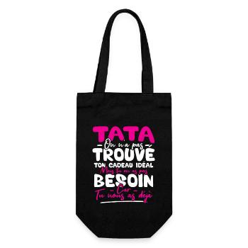 Tata on n'a pas trouvé ton cadeau - Sac à bouteille - noir - Devant