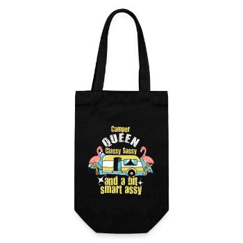 Camper Queen Classy Sassy And A Bit Smart Assy - Gift Bag for Bottles - black - Front
