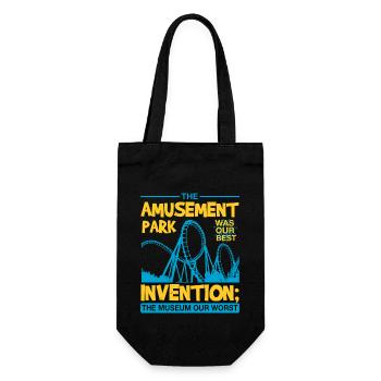 THE AMUSEMENT PARK INVENTION THE MUSEUM OUR WORST - Gift Bag for Bottles - black - Front