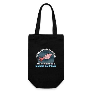 Funny, when life gets hard All that you do - Gift Bag for Bottles - black - Front
