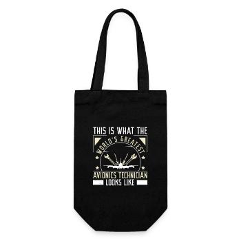 Fantastic, this is what the world's best - Gift Bag for Bottles - black - Front