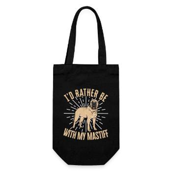 Mastiff Dog Old English Mastiff - Gift Bag for Bottles - black - Front