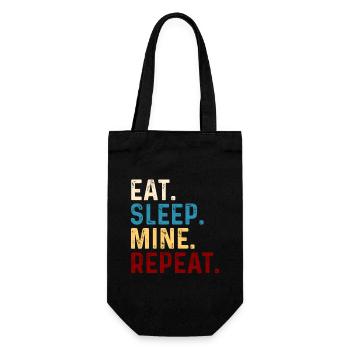 Manger dormir le mien répéter - Sac à bouteille - noir - Devant